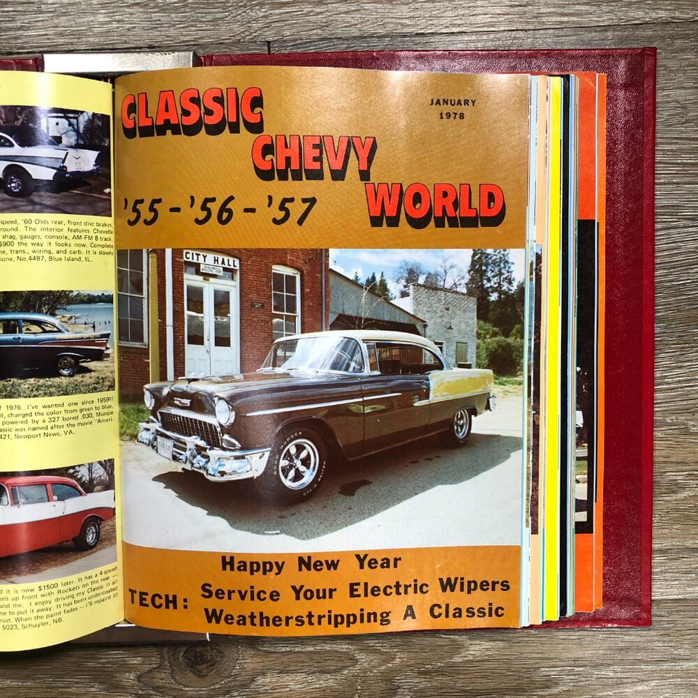 Classic Chevy World '55 '56 '57 Magazines Club Binder 21 Issues 1975-1979 - Picture 13 of 16